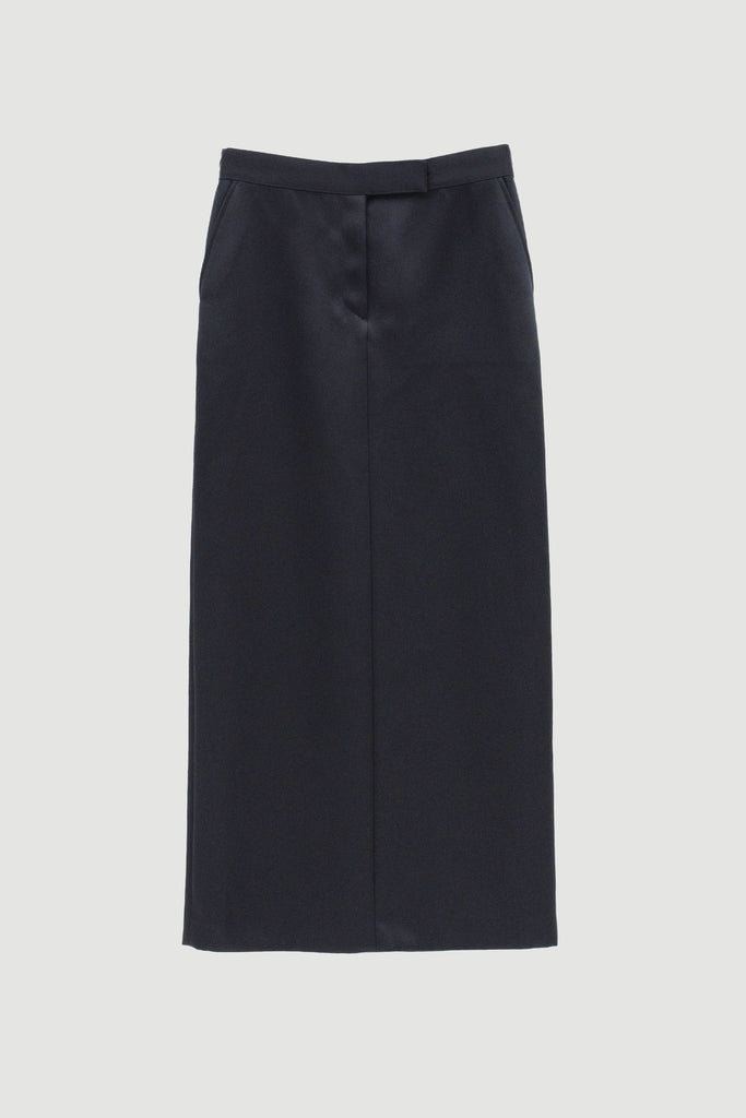 新品　imperf ダブルサテンロングスカート　36 Double Satin Long Skirt / Black – (im)perf.