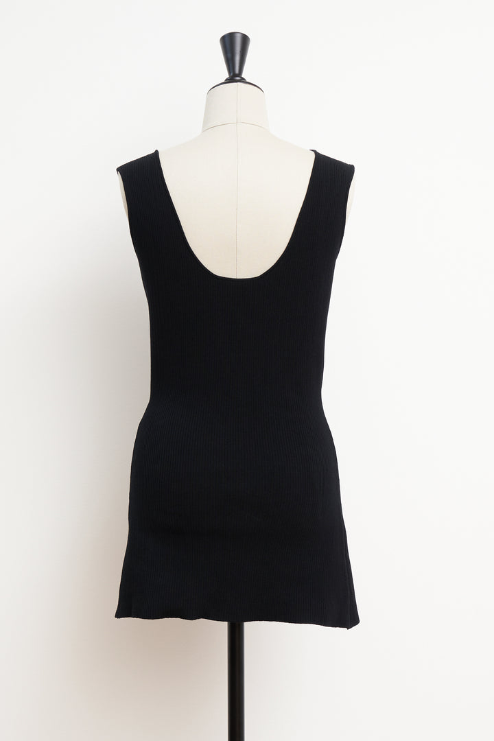 Modern Rib Tank Top / White