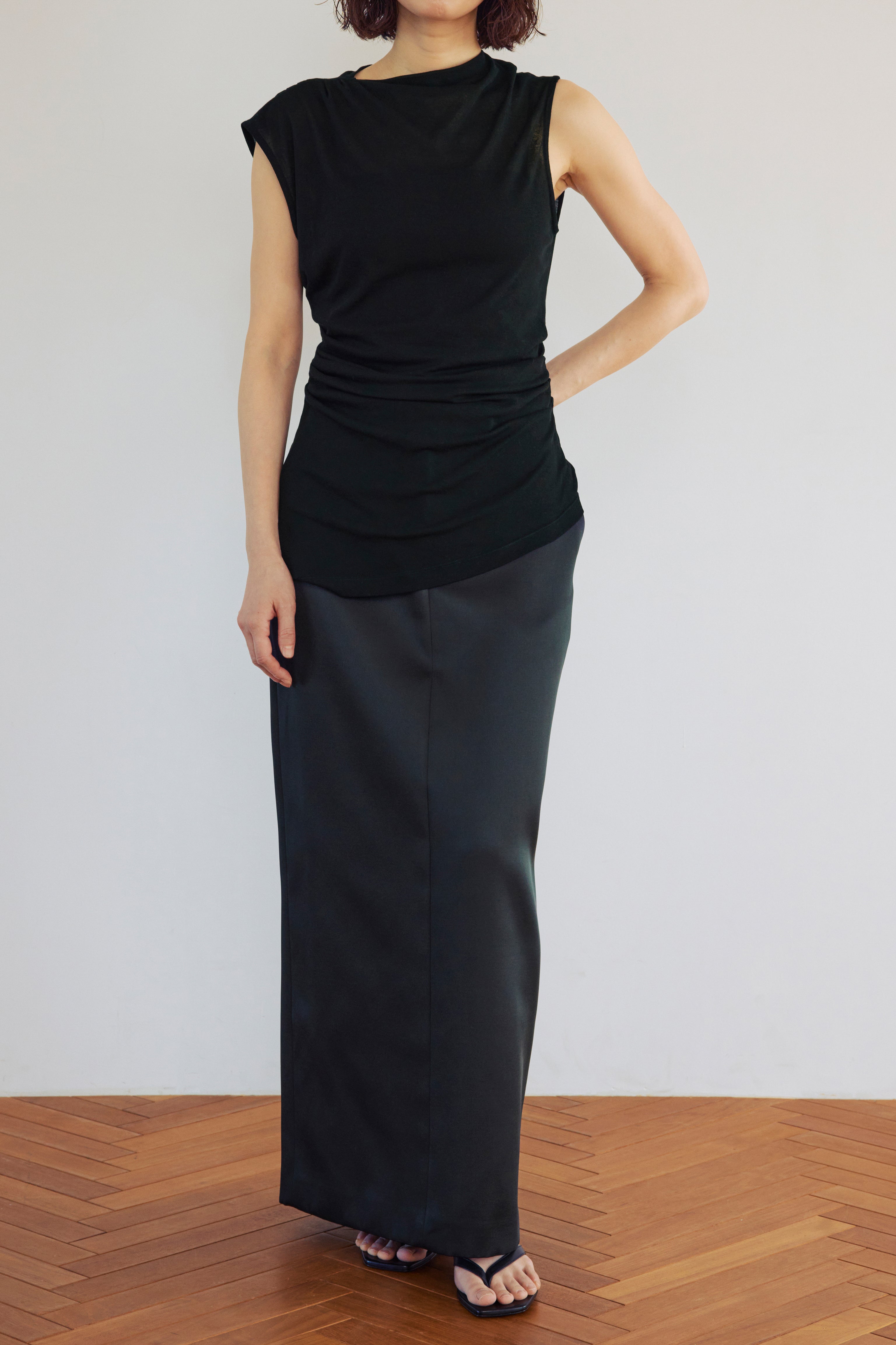Double Satin Long Skirt / Black – (im)perf.