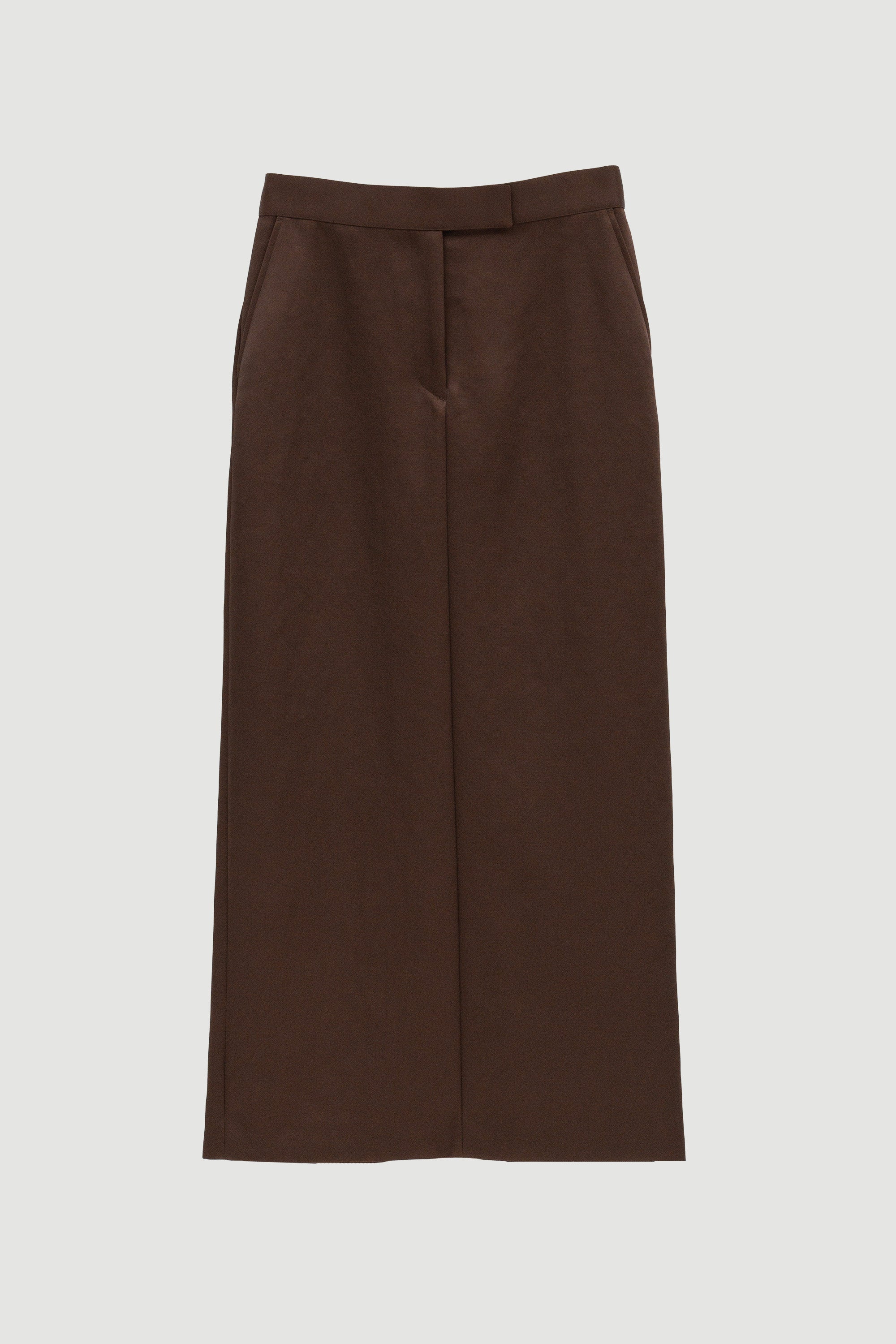 Double Satin Long Skirt / Brown – (im)perf.