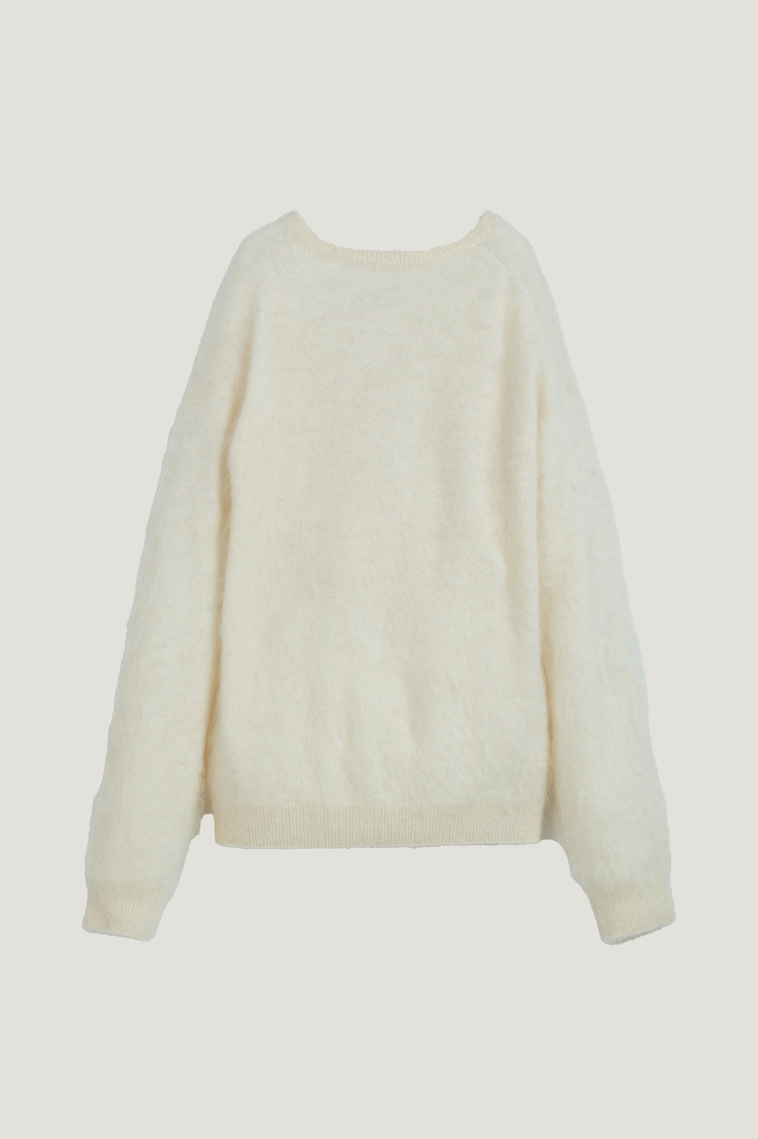 Cashmere Silk Wool V/N Knit / White
