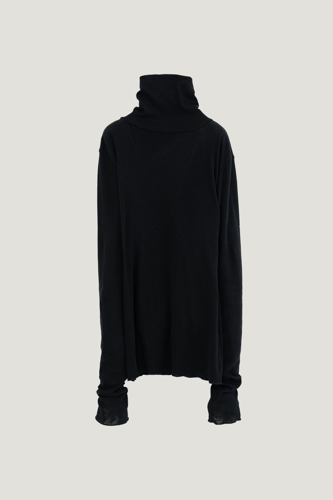 Cotton Cashmere Jersey Top / Black