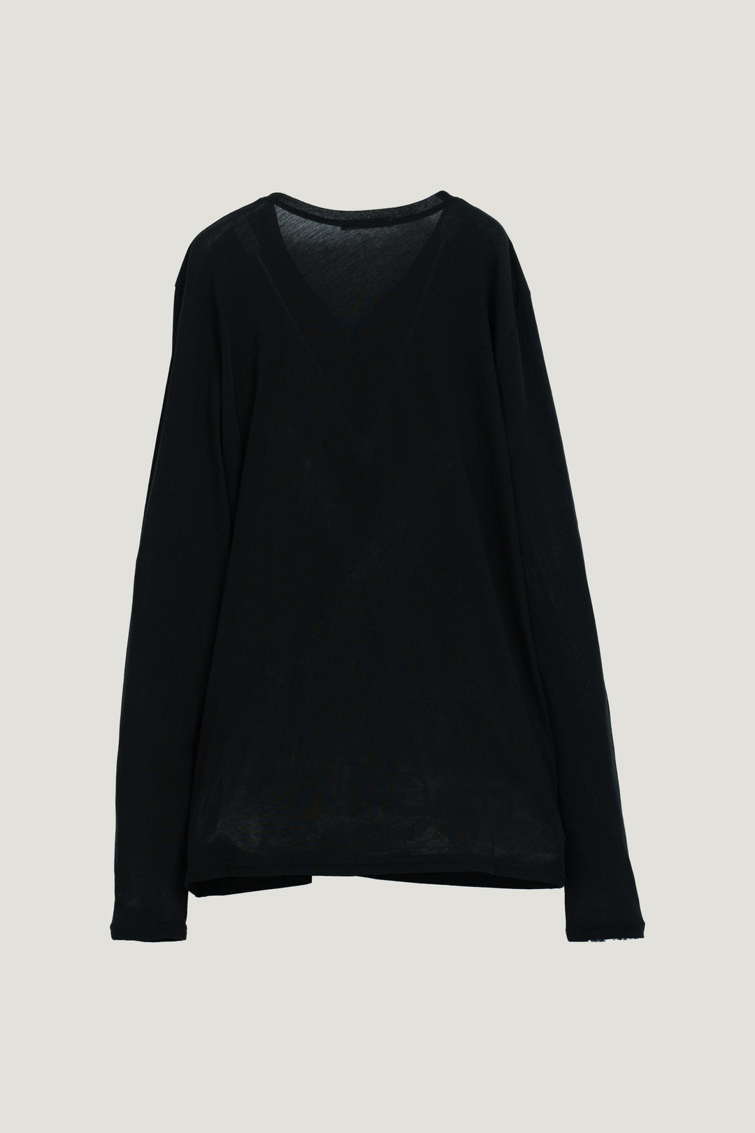 Minimal Henley Long Sleeve / Black