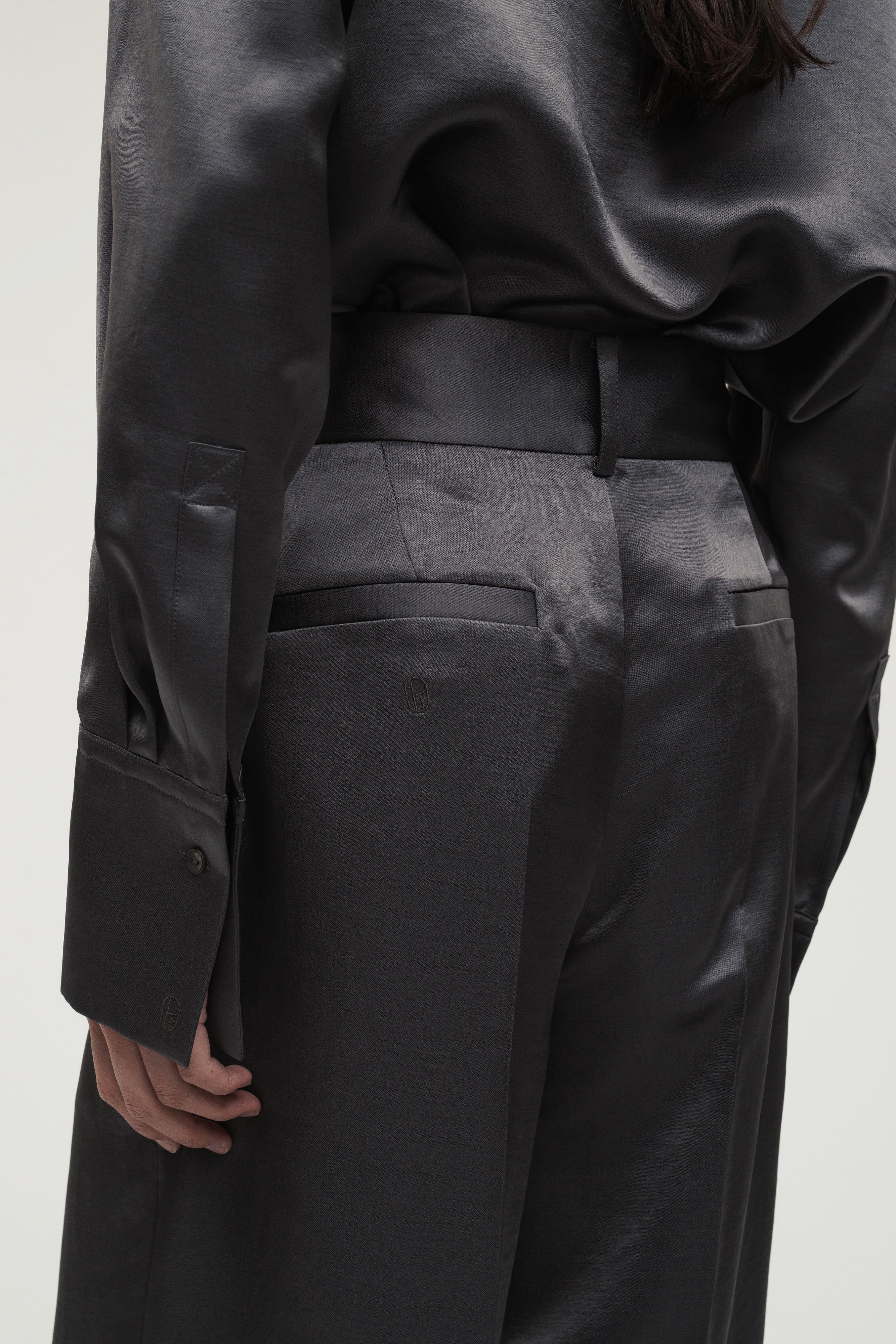 imperf. サテンパンツ　タグ付き未使用 Vintage Satin Pants / Grey – (im)perf.