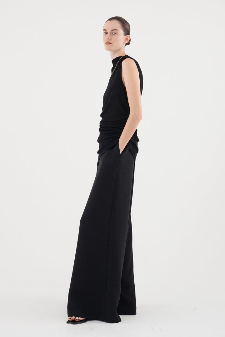 Flare Wide Trousers / Brack