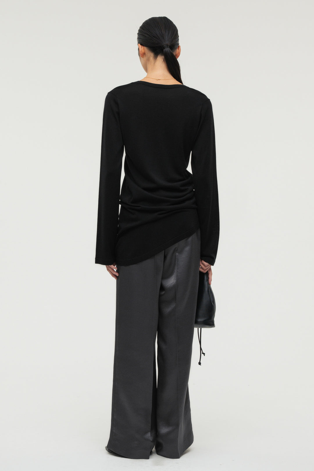 Silk Drape Knit / Black