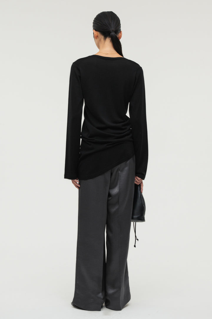 Silk Drape Knit / Black