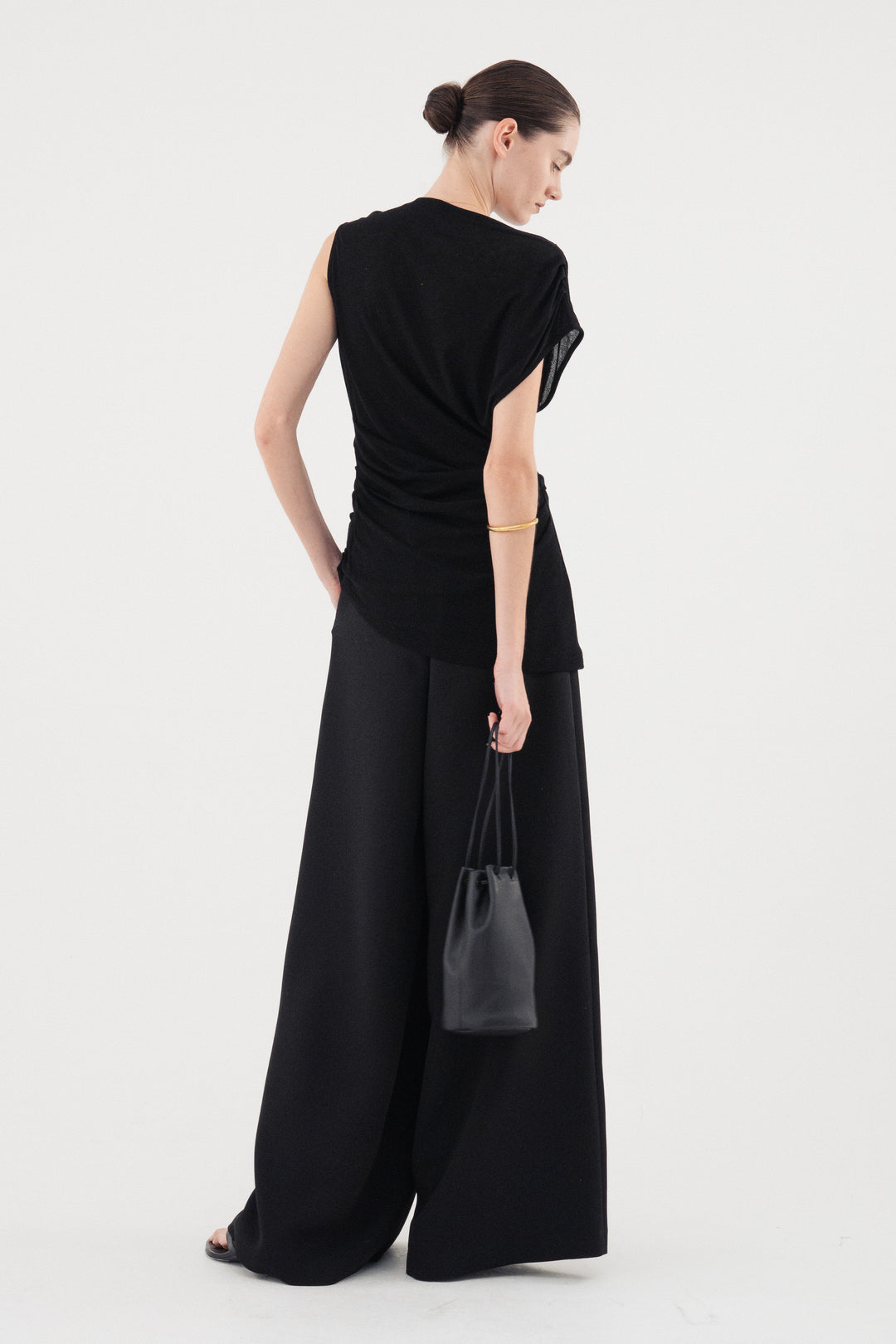 Flare Wide Trousers / Brack