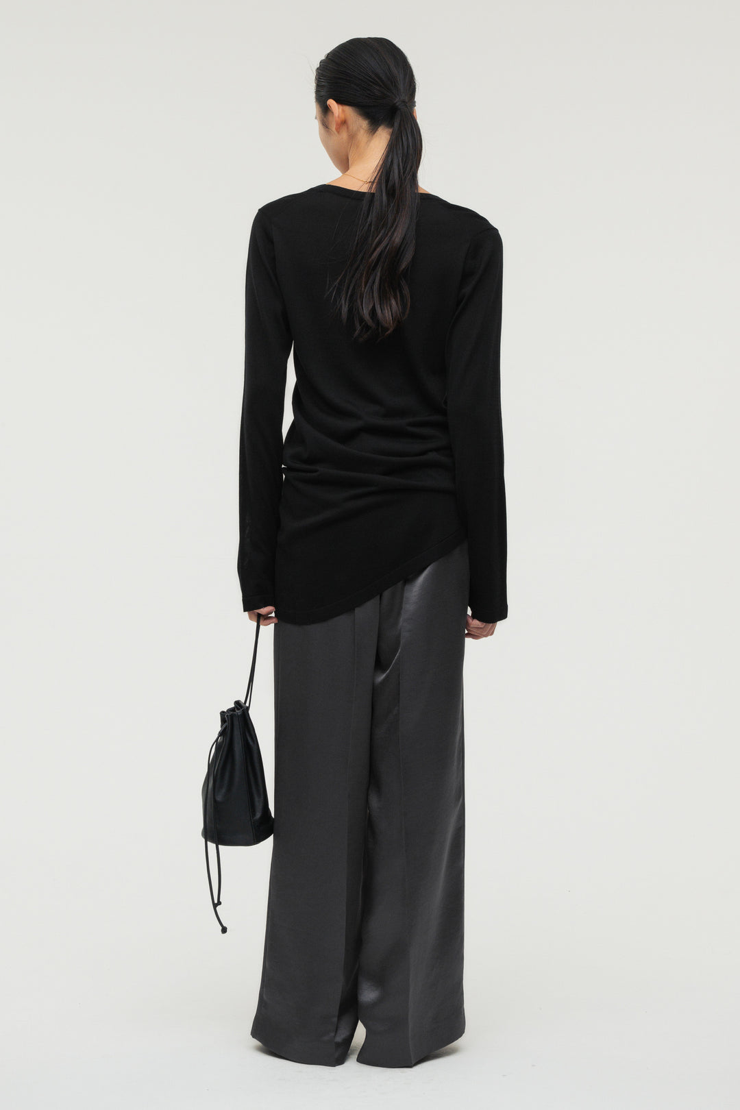 Vintage Satin Pants / Grey