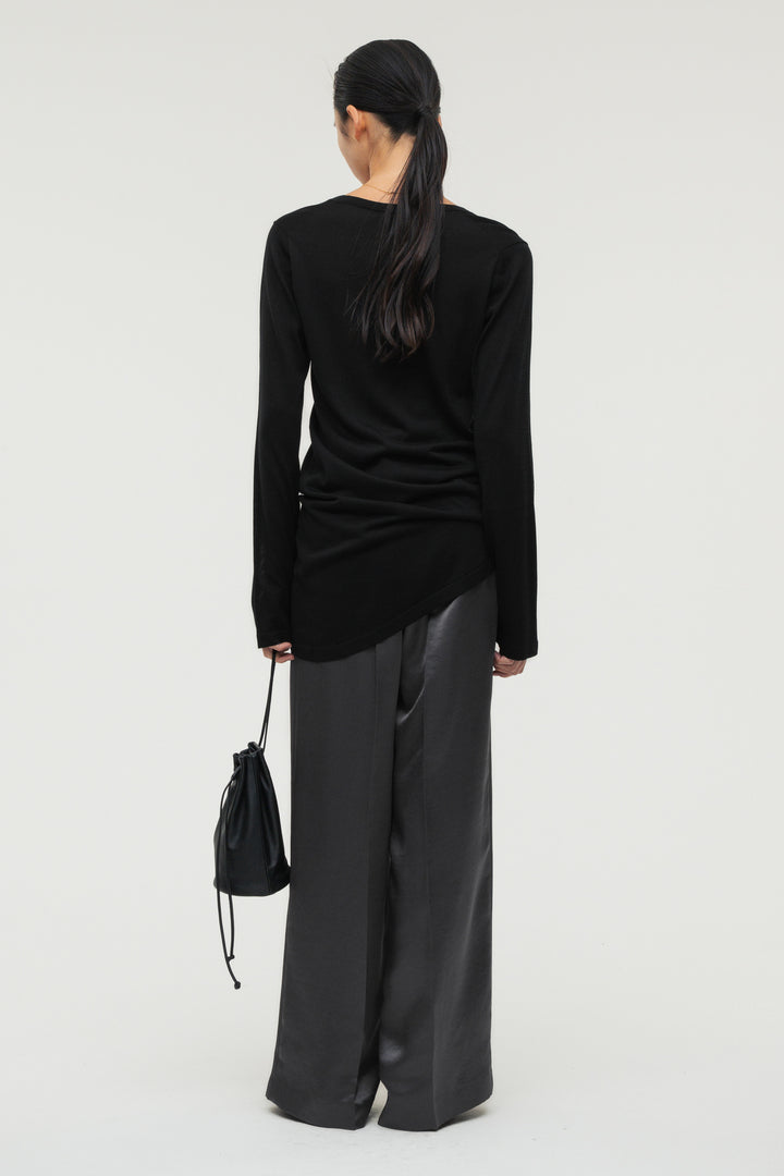 Vintage Satin Pants / Grey