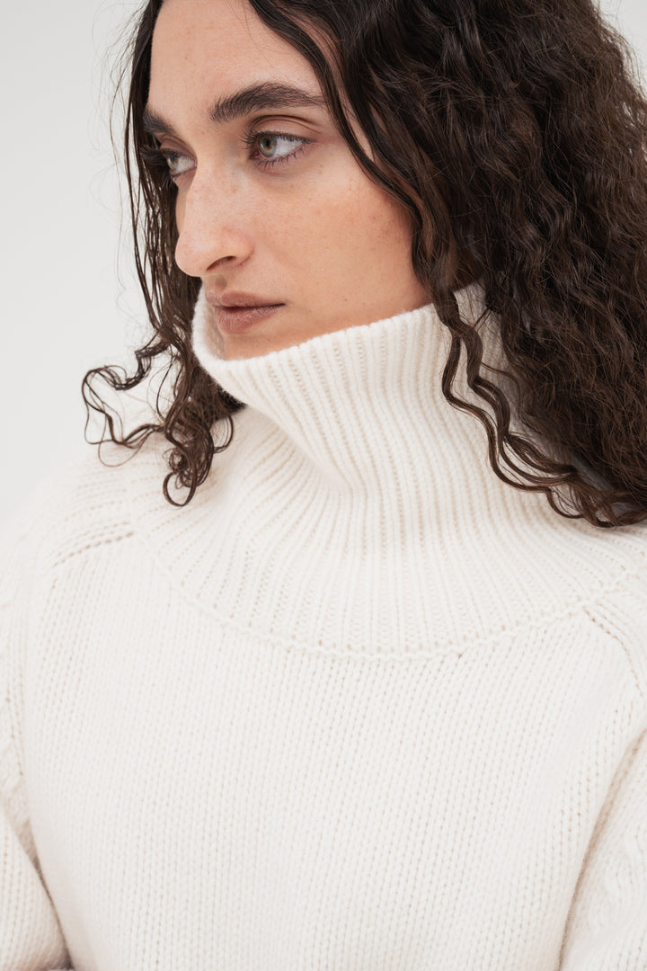 Contour Turtle Neck Knit / Black