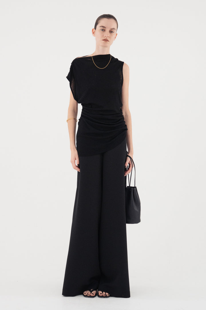 Flare Wide Trousers / Brack