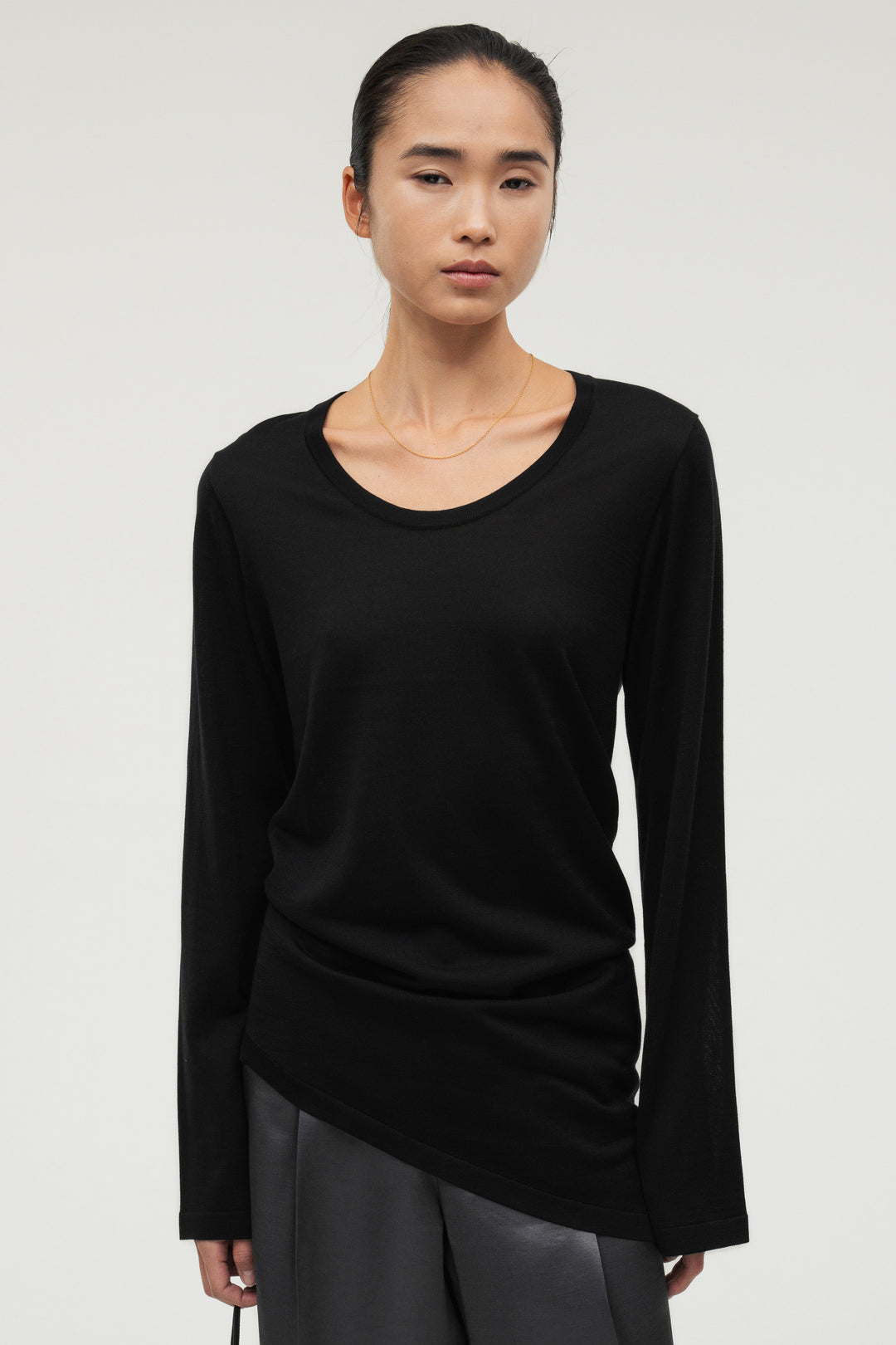 Silk Drape Knit / Black