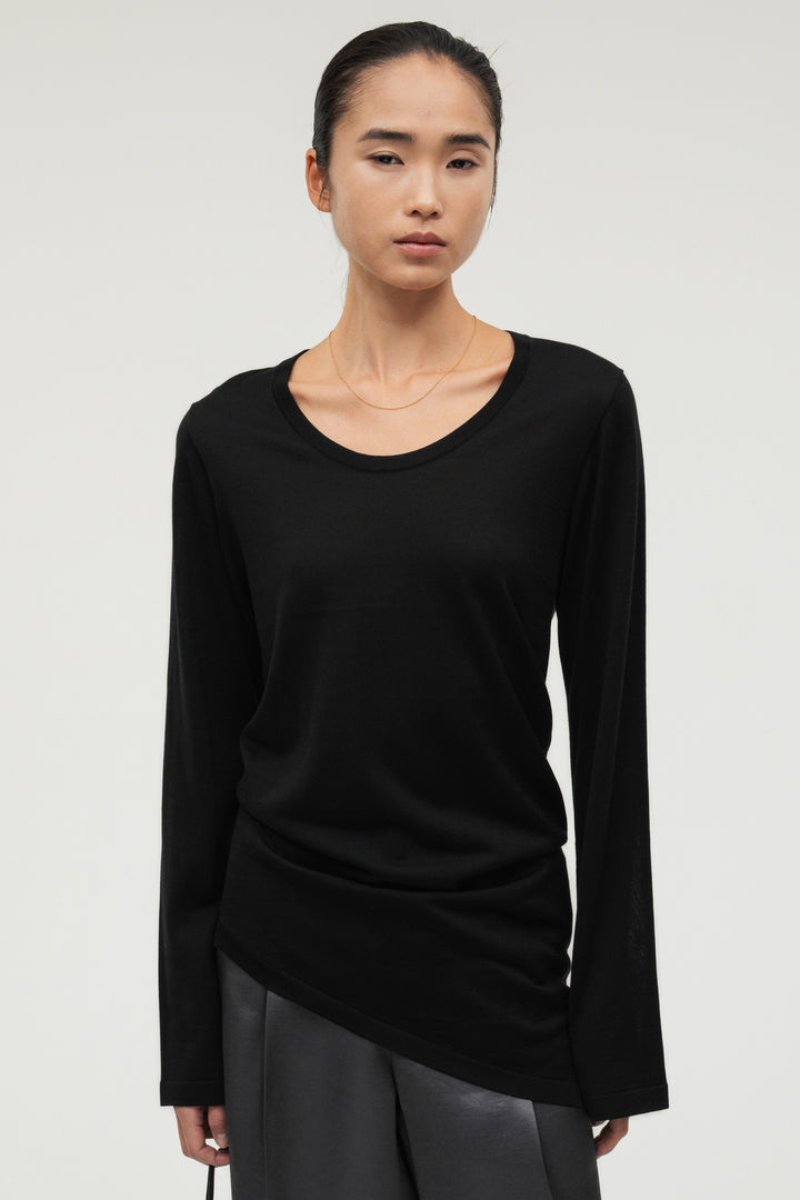 Silk Drape Knit / Black