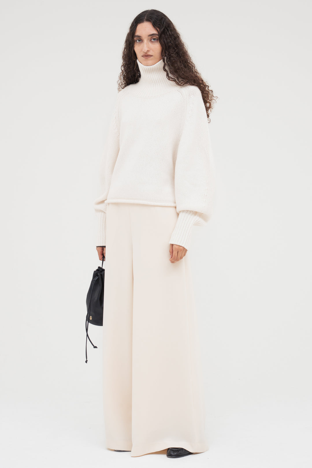 Flare Wide Trousers / Ecru