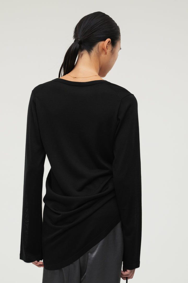 Silk Drape Knit / Black