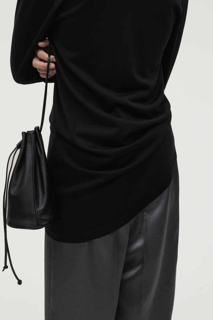 Silk Drape Knit / Black