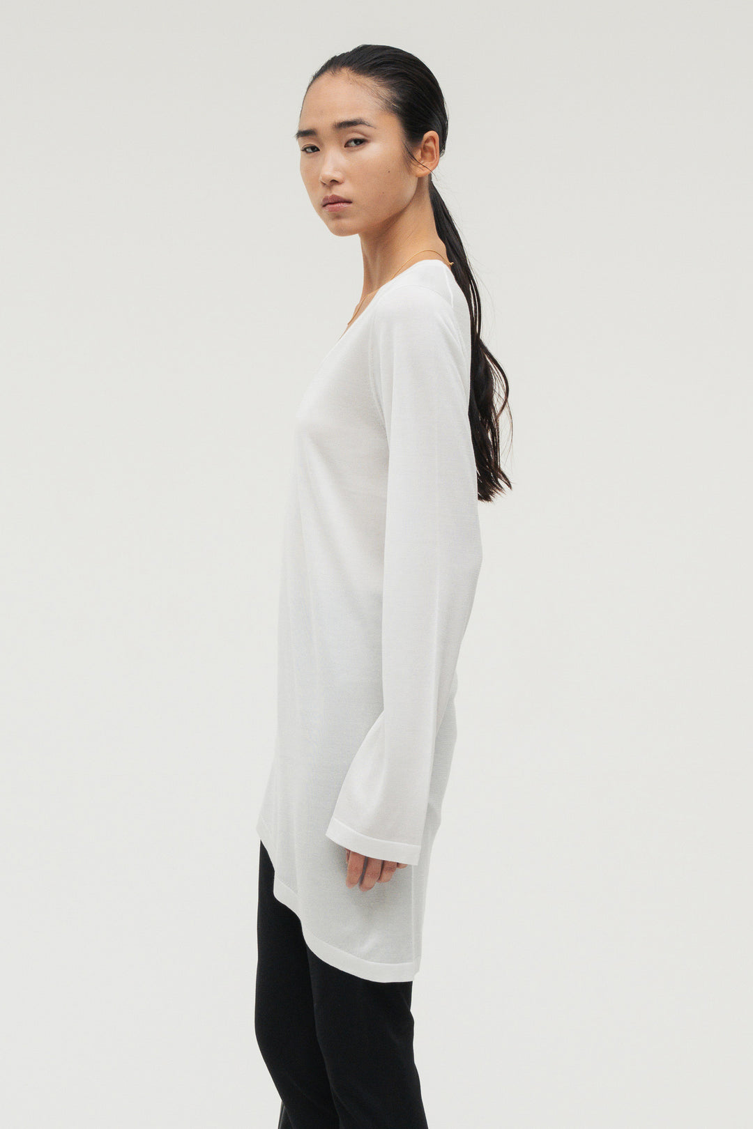 Silk Drape Knit / Black