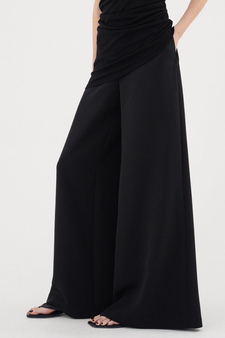 Flare Wide Trousers / Brack