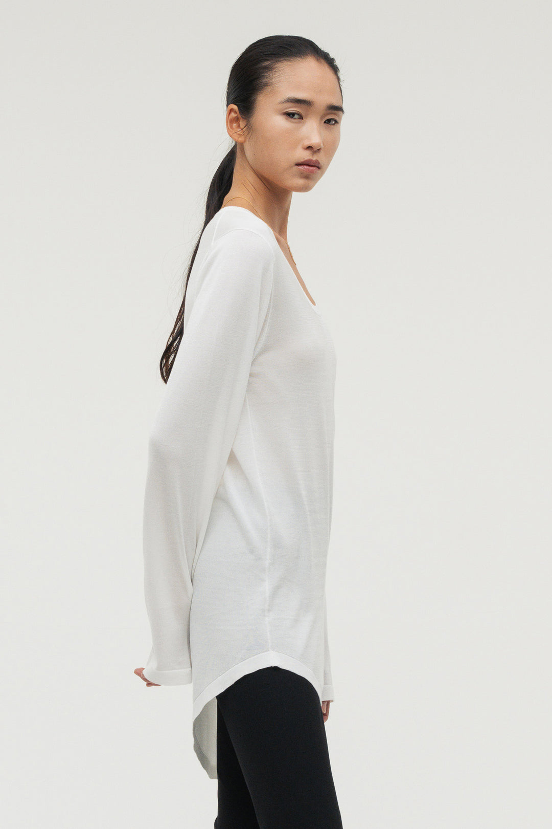 Silk Drape Knit / Black