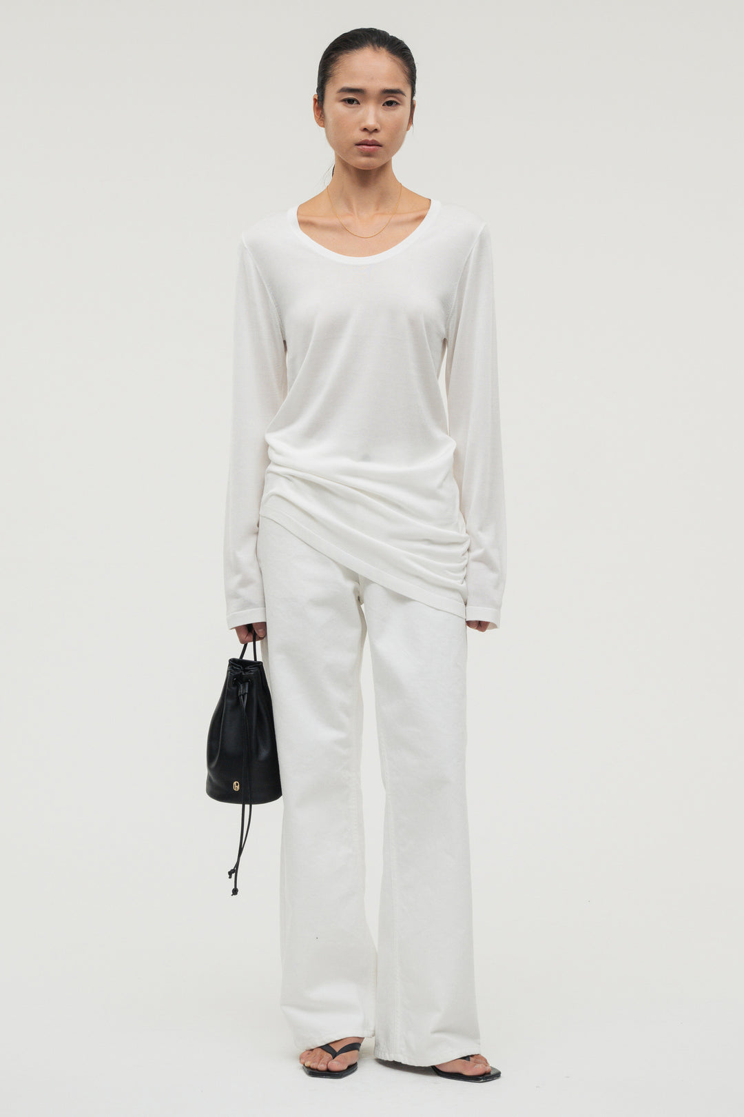 Silk Drape Knit / Black