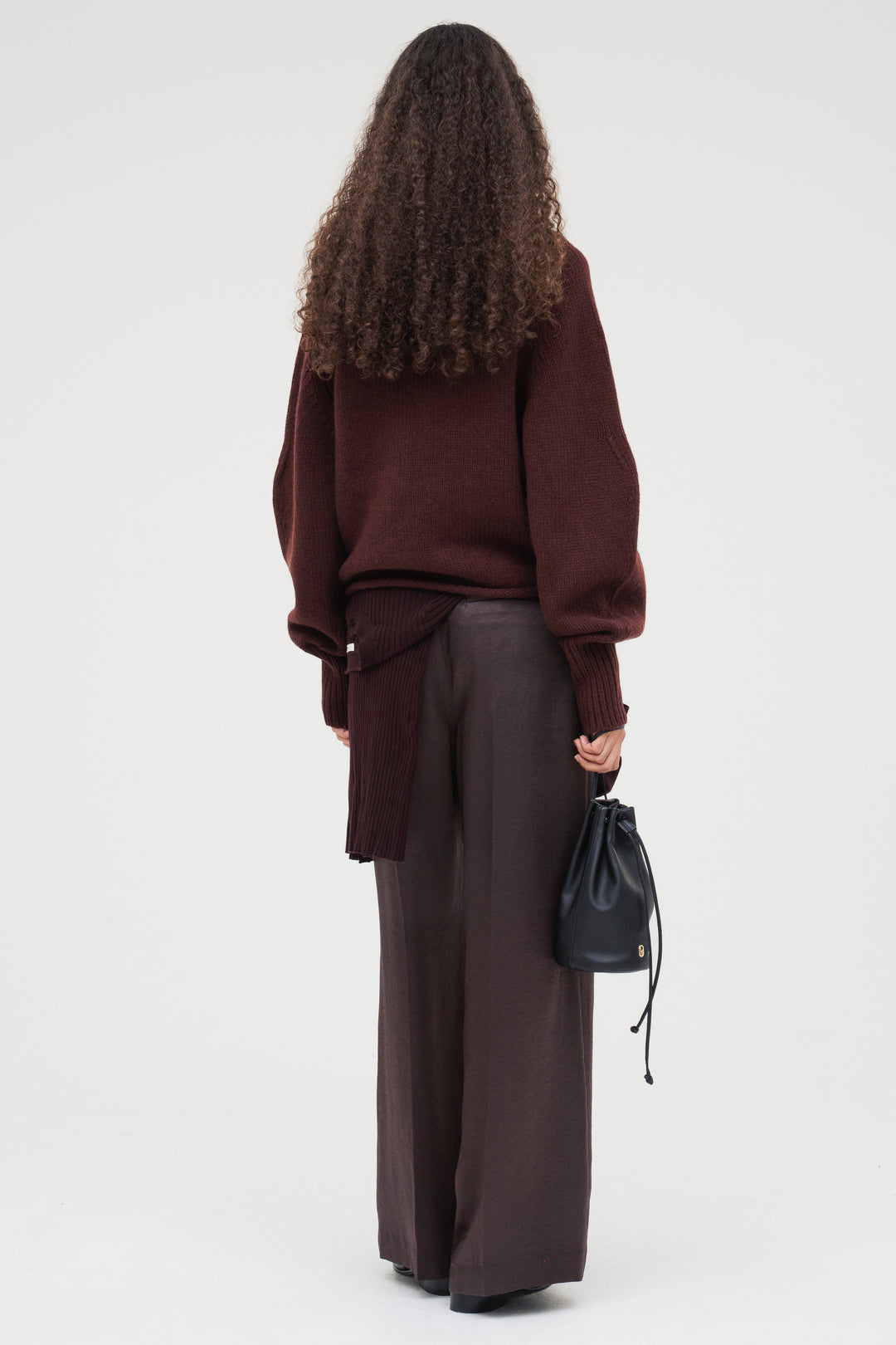 Vintage Satin Pants / Burgundy