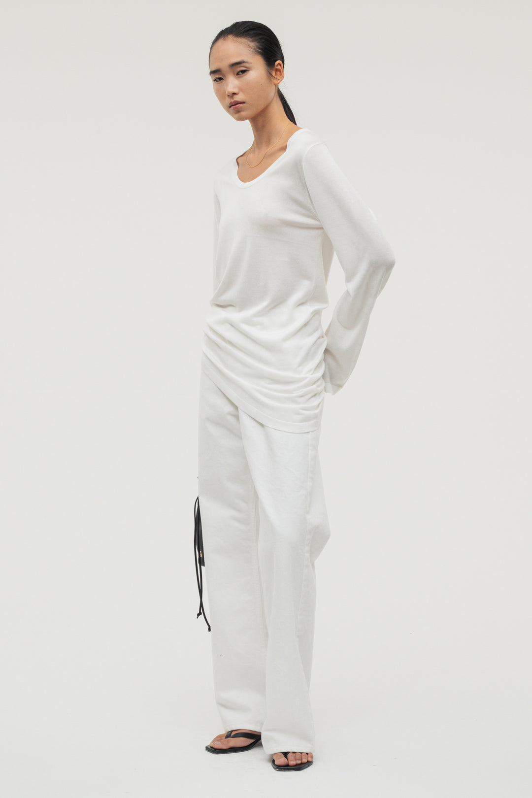Silk Drape Knit / Black