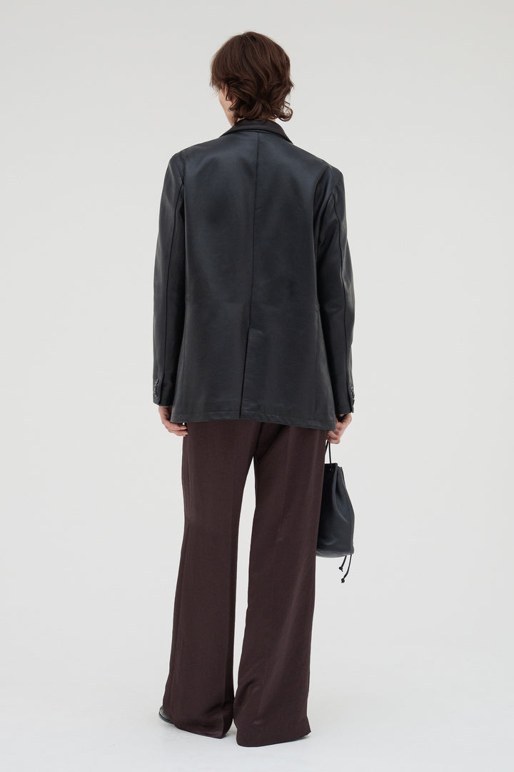 Vintage Satin Pants / Burgundy