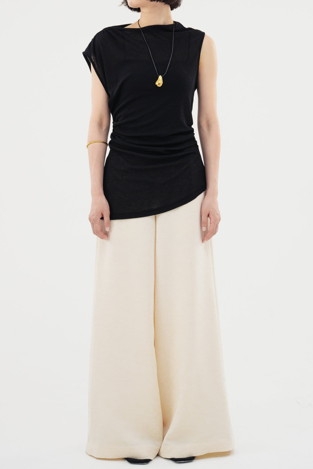 Flare Wide Trousers / Brack