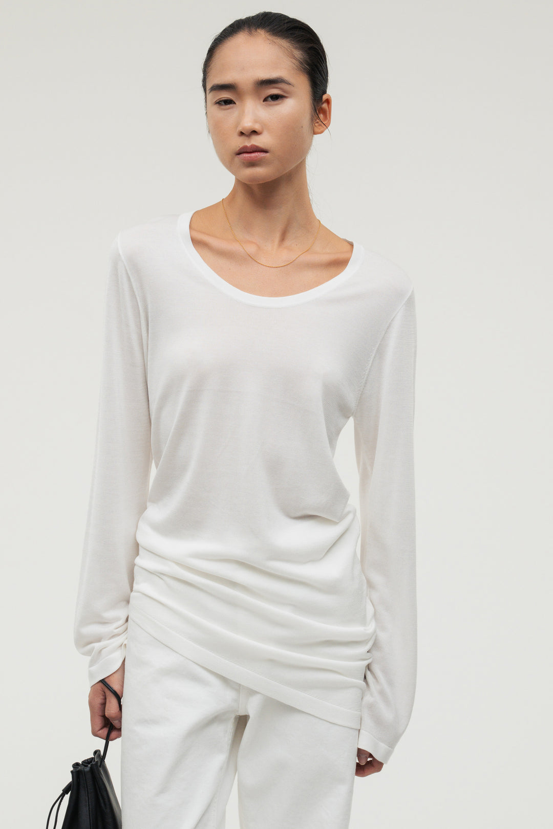 Silk Drape Knit / Black
