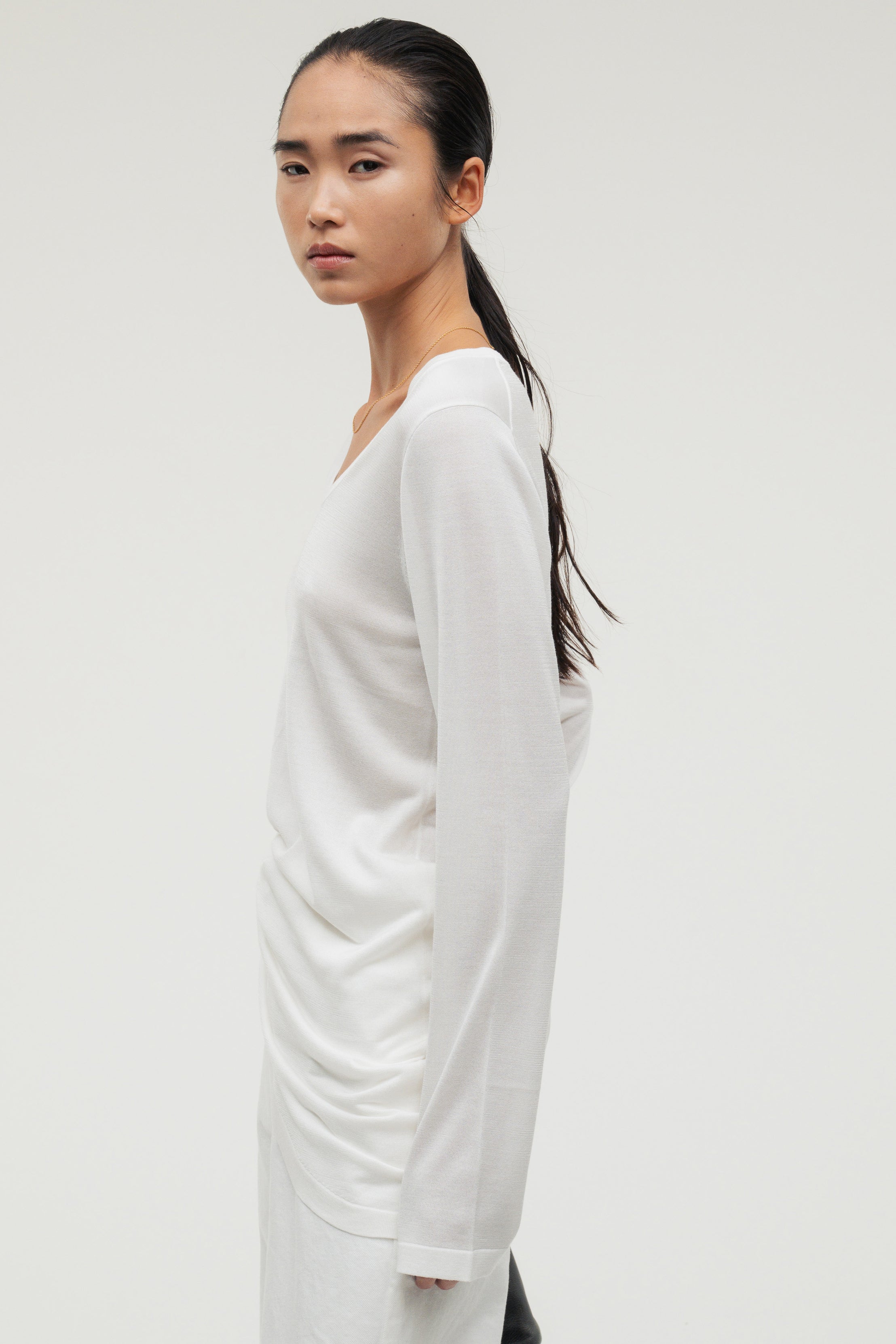 Silk Drape Knit / White – (im)perf.