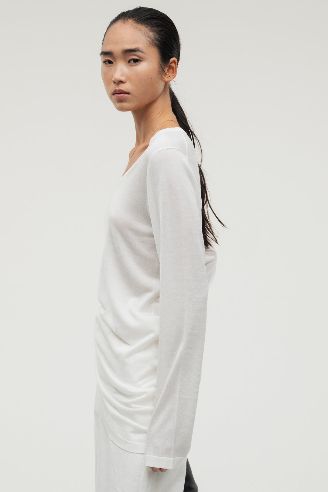 Silk Drape Knit / Black