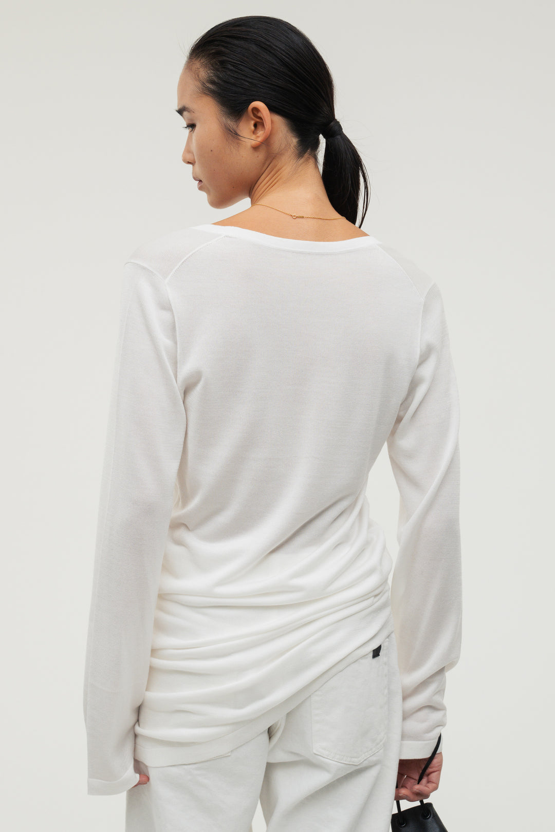 Silk Drape Knit / Black