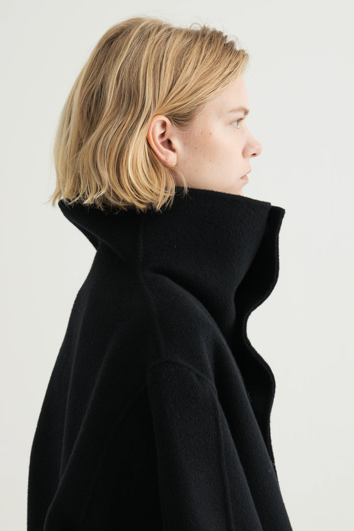 Cashmere Double-Faced Short Coat