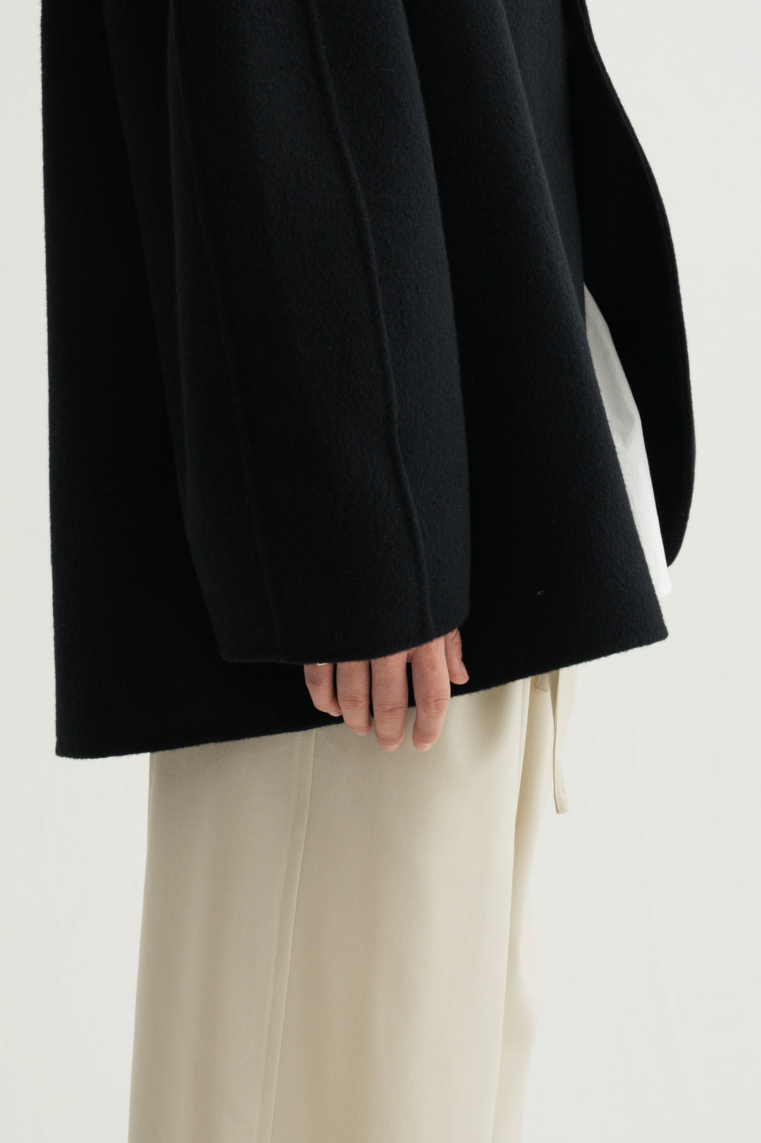 Cashmere Double-Faced Short Coat
