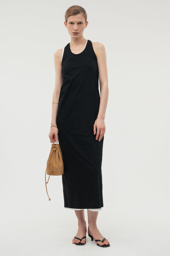 【coming soon】Back Curve Dress / White