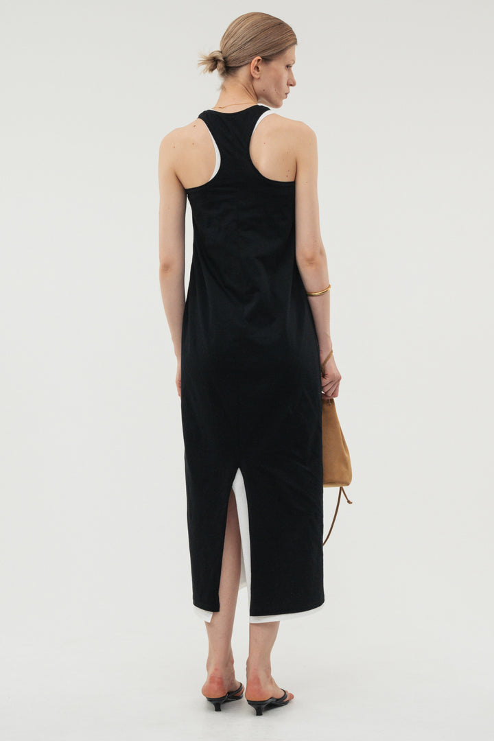 【coming soon】Back Curve Dress / White