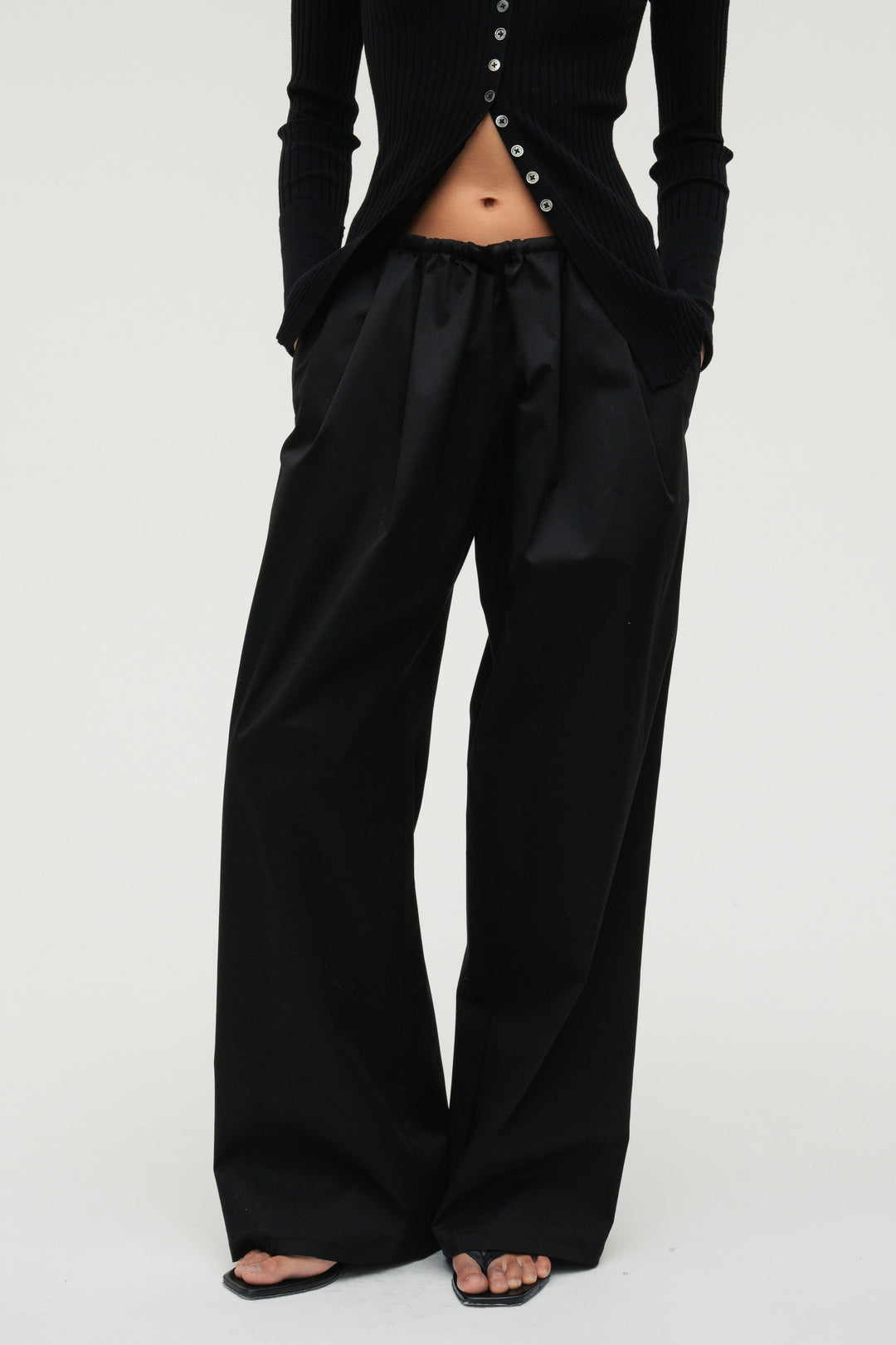 【coming soon】Drawcord Pants / Black