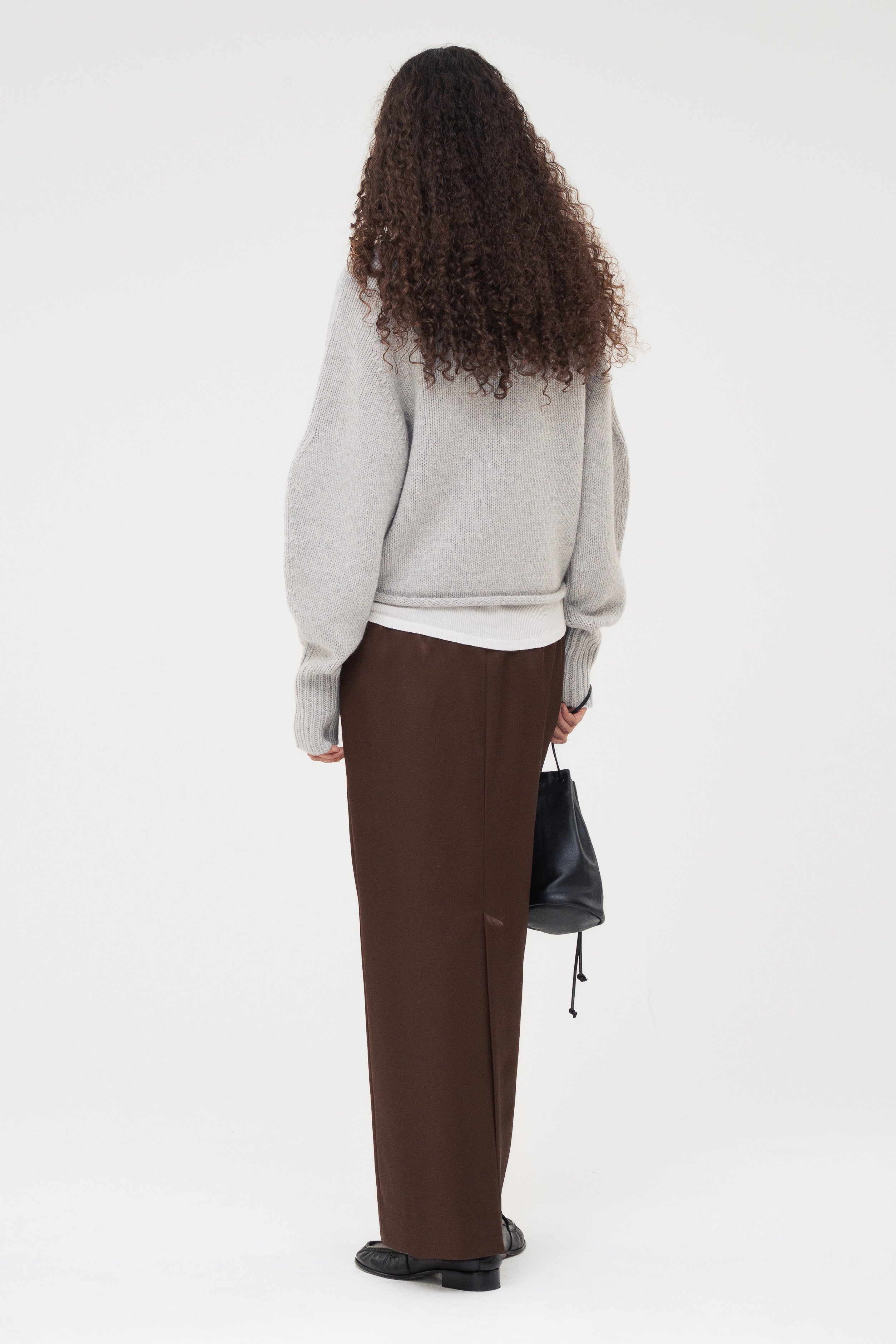 Double Satin Long Skirt / Brown – (im)perf.