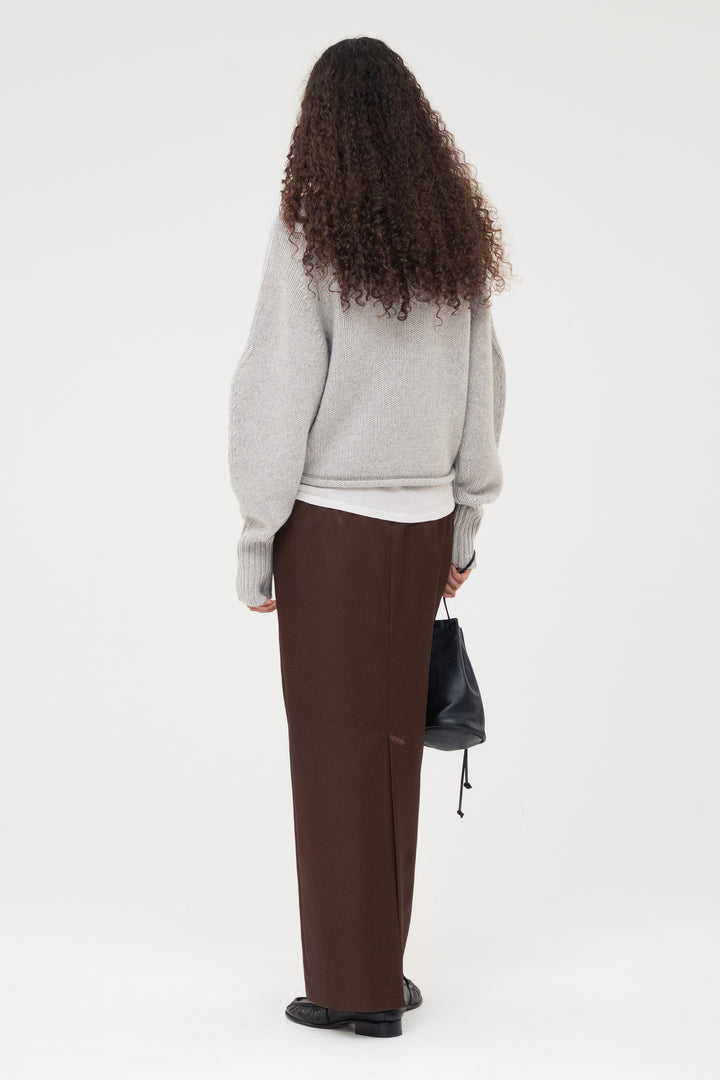 Contour Turtle Neck Knit / Grey