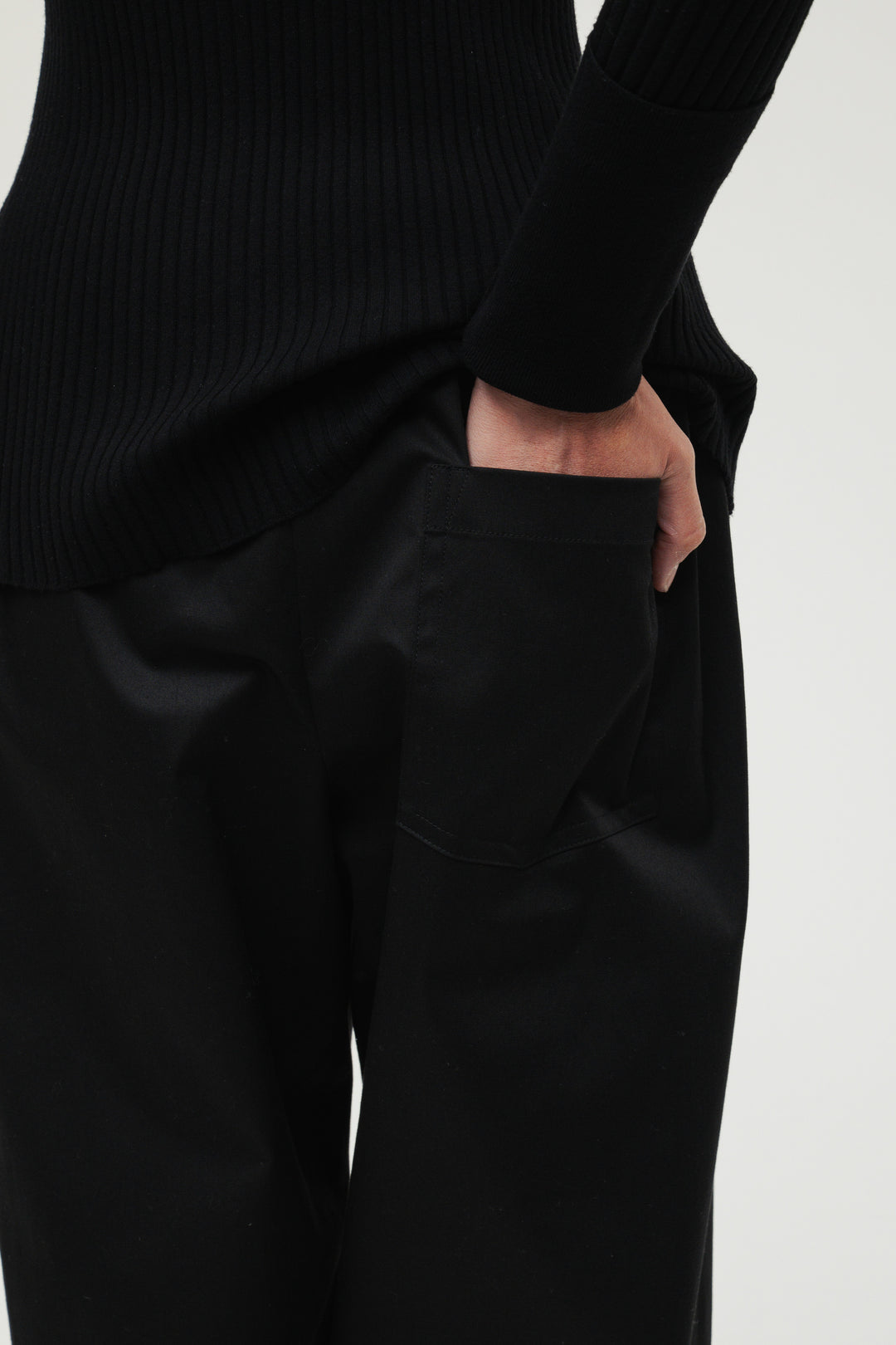 【coming soon】Drawcord Pants / Black
