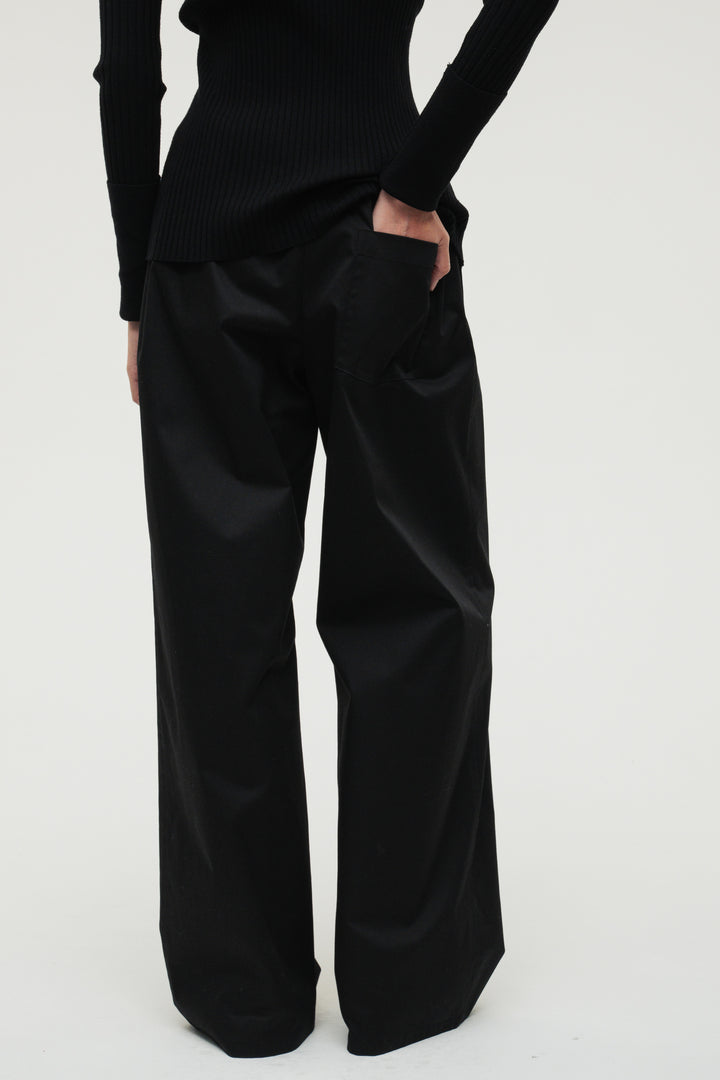 【coming soon】Drawcord Pants / Black