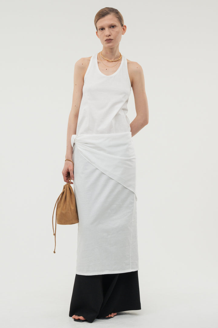 【coming soon】Back Curve Dress / White
