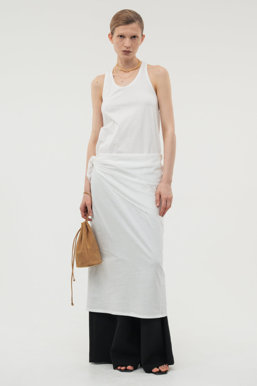 【coming soon】Silk Scarf / White