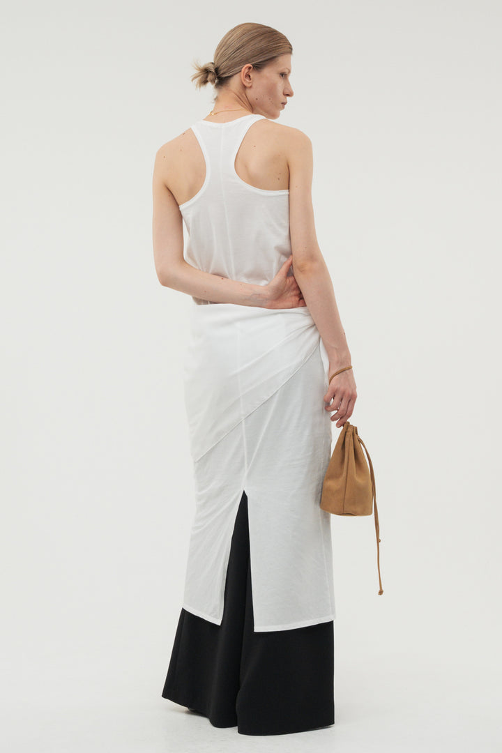 【coming soon】Back Curve Dress / White