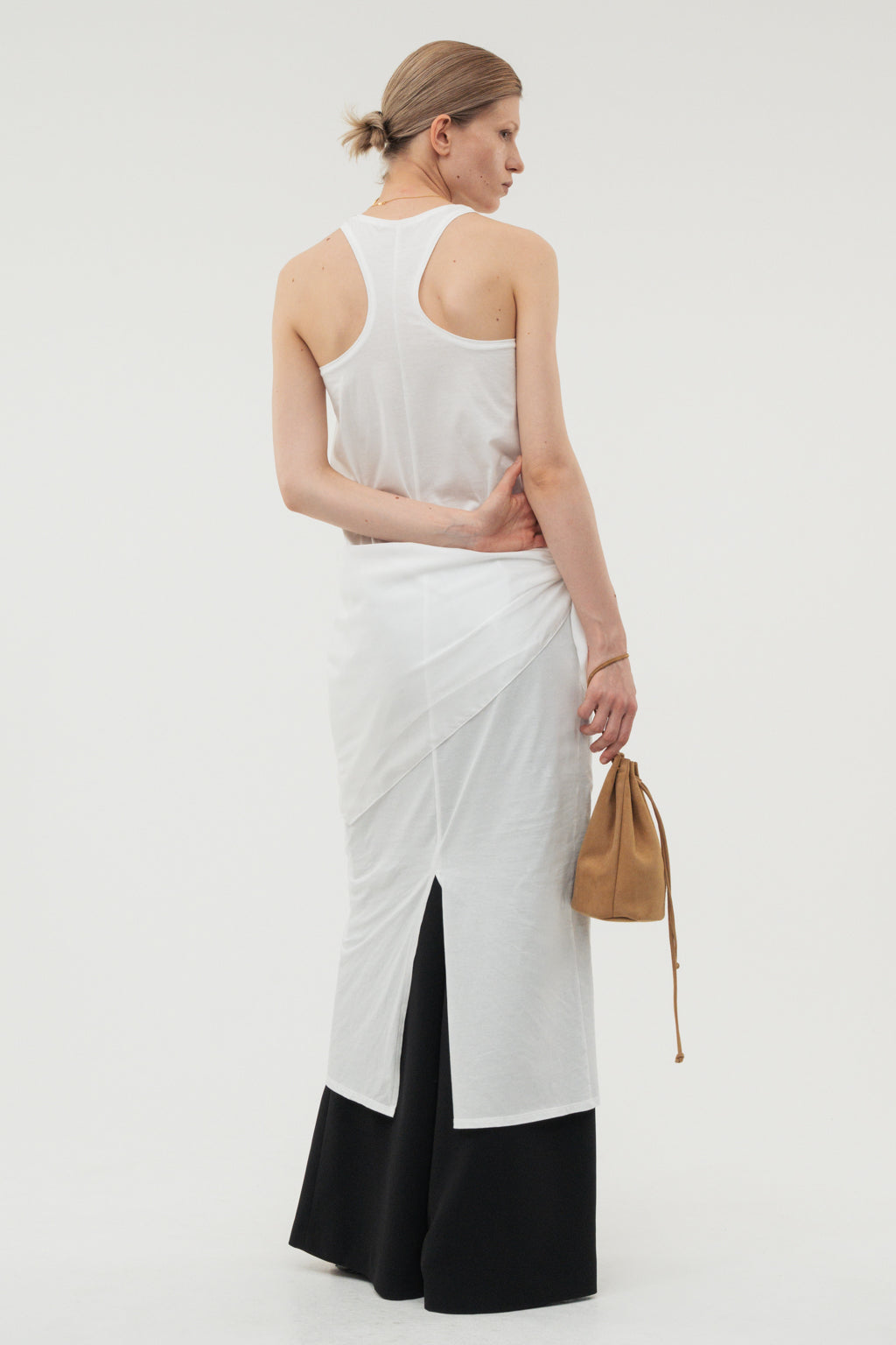 Flare Wide Trousers / White