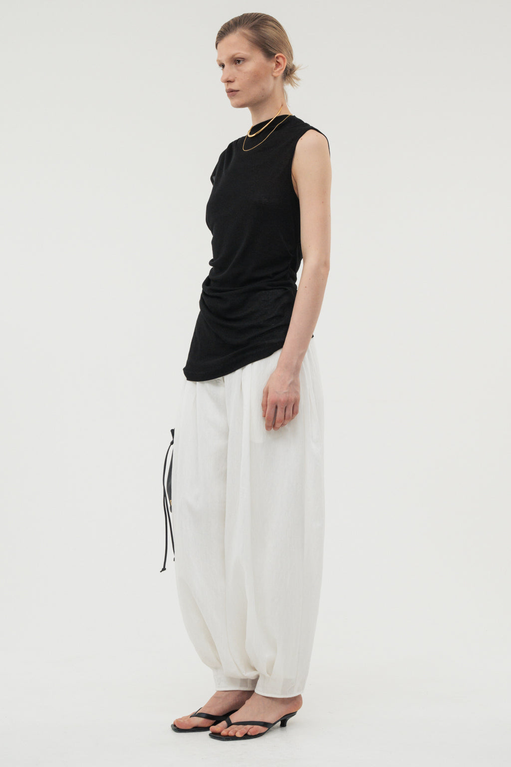 トップス (im)perf. Drape Cut&Sew / White Drape Cut&Sew / White – (im)perf.