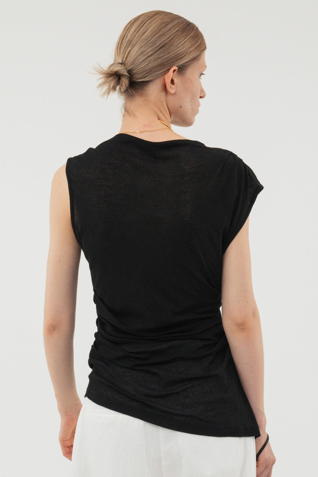 トップス (im)perf. Drape Cut&Sew black Drape Cut&Sew / Black – (im)perf.
