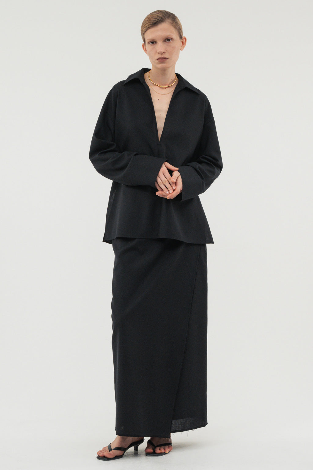 【coming soon】Fluid Wrap Skirt