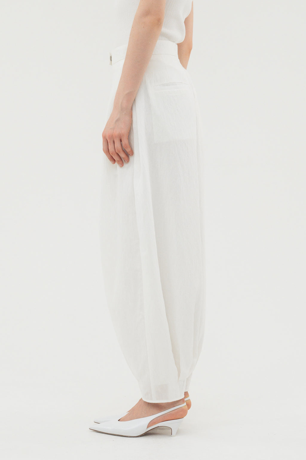 Balloon Tuck Easy Pants / Black